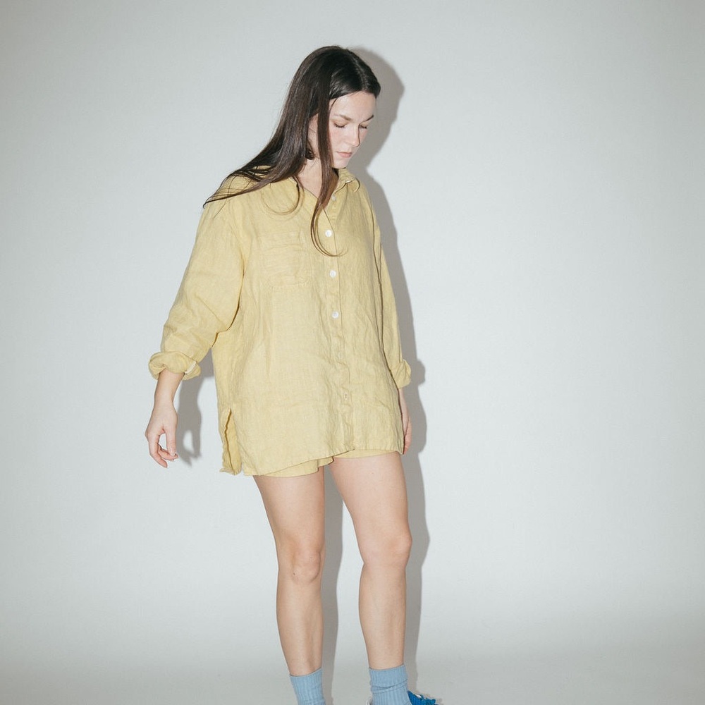 NWT Shelter Clothing Lloyd Butter Yellow